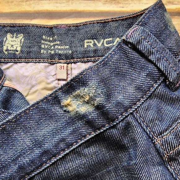RVCA Denim Button Down Skirt Size 31 - Picture 4 of 7